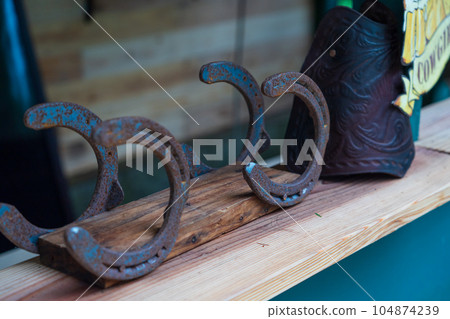 decorated horseshoes decorated horseshoes 104874239