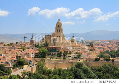 The streets of Segovia - Castile, Spain The streets of Segovia - Castile, Spain 104874928