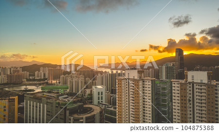 July 8 2023 Tsuen Wan District is a vibrant and bustling district July 8 2023 Tsuen Wan District is a vibrant and bustling district 104875388