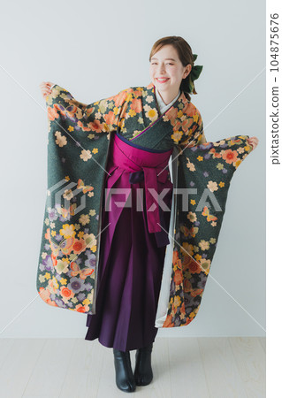 Hakama graduation ceremony Hakama graduation ceremony 104875676