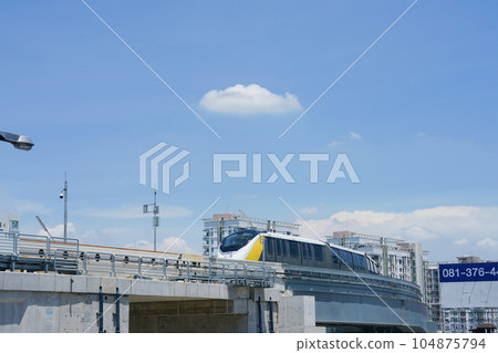bangkok, electric train, train 104875794