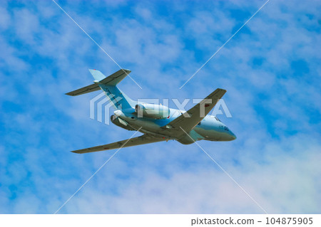Air Self-Defense Force search and rescue aircraft U-125A in flight Air Self-Defense Force search and rescue aircraft U-125A in flight 104875905