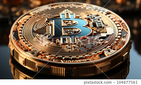 Bitcoin gold coin in the background of digital background, alternative currency, cryptocurrency exchange Bitcoin gold coin in the background of digital background, alternative currency, cryptocurrency exchange 104877561