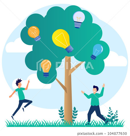 Illustration vector graphic cartoon character of inventions and creative ideas 104877630