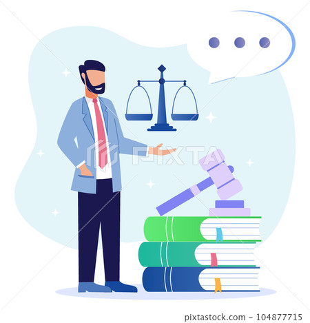 Illustration vector graphic cartoon character of laws and regulations 104877715