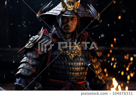 Warlords of Japan's Sengoku period fighting on the battlefield Warlords of Japan's Sengoku period fighting on the battlefield 104878331