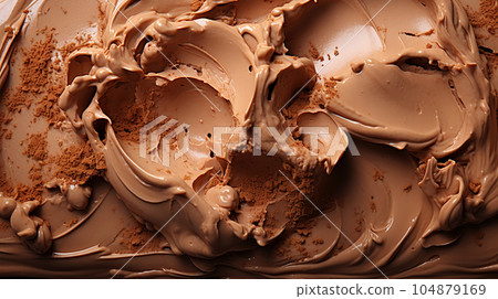 Delicious home made ice cream with coffee, desert menu, sweet concept 104879169