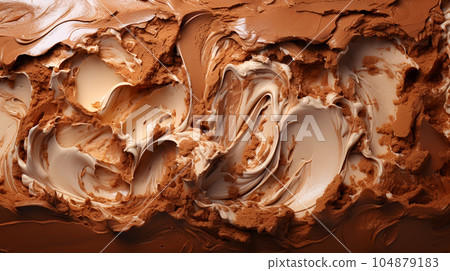 Delicious home made ice cream with coffee, desert menu, sweet concept 104879183