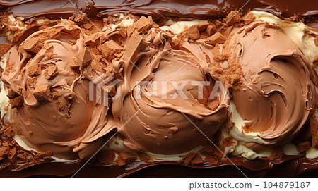 Delicious home made ice cream with coffee, desert menu, sweet concept Delicious home made ice cream with coffee, desert menu, sweet concept 104879187