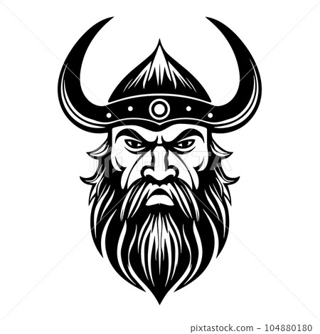 Viking in a helmet 104880180