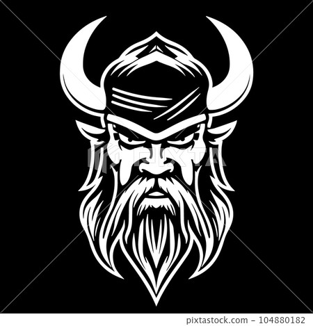 Viking in a helmet 104880182