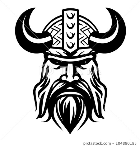 Viking in a helmet 104880183