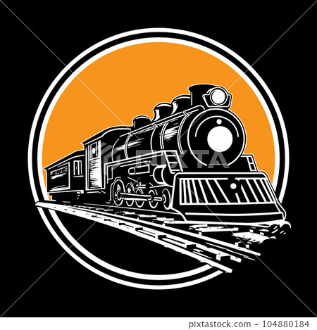 Old steam locomotive. 104880184