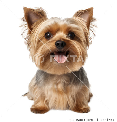 Yorkshire Terrier face shot isolated. Illustration AI Generative Yorkshire Terrier face shot isolated. Illustration AI Generative 104881754