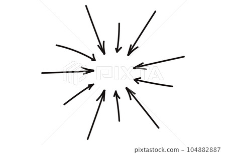 Doodle spiral arrows icon. Design quirky twist zigzag line, spring coil, curve wave. Vector illustration 104882887