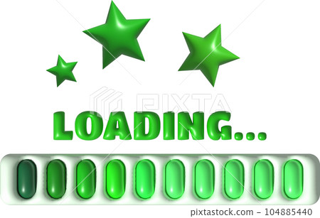 Loading bar and progress visualization Loading status collection Web design elements. 3d illustration. Loading bar and progress visualization Loading status collection Web design elements. 3d illustration. 104885440