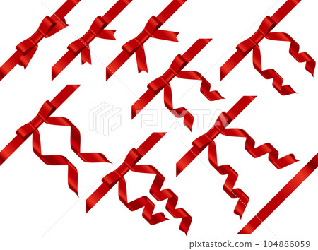 Ribbon 018-4 Tied Oblique Butterfly 104886059