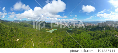 July 8 2023 Harmony of urban and natural landscapes in Hong Kong 104887544