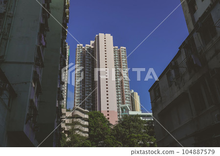 July 8 2023 Shek Yam tranquil and picturesque residential area nestled in HK 104887579