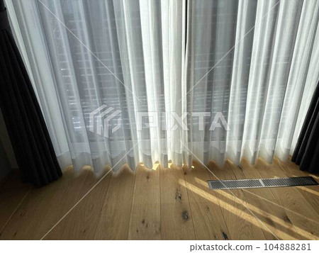 Curtain _ sunlight filtering through the trees Curtain _ sunlight filtering through the trees 104888281