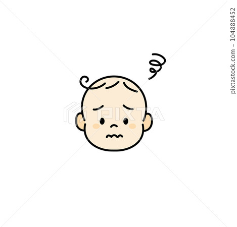 Baby baby face illustration icon hate Baby baby face illustration icon hate 104888452