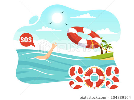SOS Message Vector Illustration with People Who Need Emergency Assistance in Various Situations in Flat Cartoon Hand Drawn Background Templates SOS Message Vector Illustration with People Who Need Emergency Assistance in Various Situations in Flat Cartoon Hand Drawn Background Templates 104889164