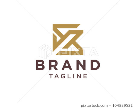Abstract Letter S Flat Monochrome Vector Logo. Use for Business and Branding Logos.Flat Vector Logo Design Template Element. 104889521