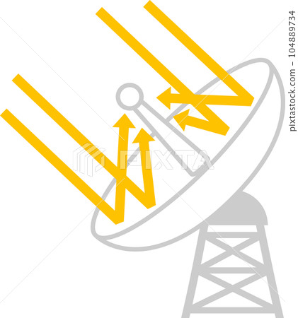 接收無線電波的拋物面天線 104889734