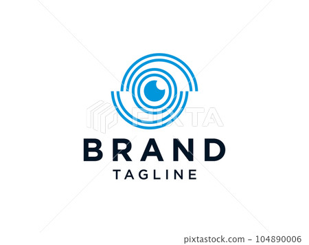 Abstract eye graphic logo icon Royalty Free Vector Image