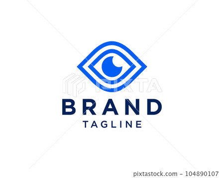 Abstract Vision Eye Logo. Blue Linear Geometric Infinity Camera Icon. Usable for Business and Technology Logos. Flat Vector Logo Design Template Element. Abstract Vision Eye Logo. Blue Linear Geometric Infinity Camera Icon. Usable for Business and Technology Logos. Flat Vector Logo Design Template Element. 104890107