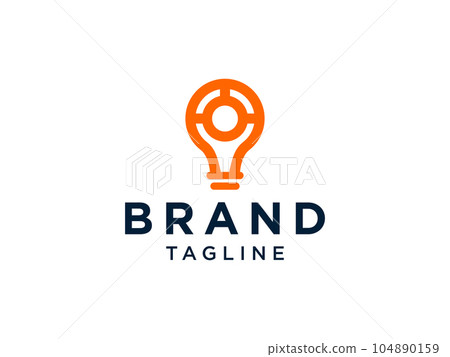 Electric Logo. Linear Light Bulb with Line inside. Usable for Business, Electricity, Industrial and Technology Logos. Flat Vector Logo Design Template Element. Electric Logo. Linear Light Bulb with Line inside. Usable for Business, Electricity, Industrial and Technology Logos. Flat Vector Logo Design Template Element. 104890159