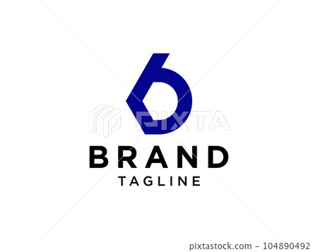 Initial Letter B Logo. Geometric Linear Style isolated on White Background. Usable for Business and Branding Logos. Flat Vector Logo Design Template Element. Initial Letter B Logo. Geometric Linear Style isolated on White Background. Usable for Business and Branding Logos. Flat Vector Logo Design Template Element. 104890492