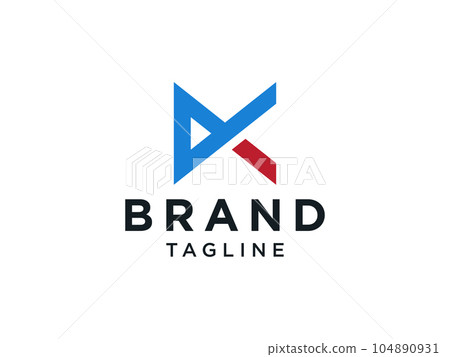 Abstract Initial Letter M Logo. Blue Geometric Shape Arrow isolated on White Background. Usable for Business and Branding Logos. Flat Vector Logo Design Template Element. Abstract Initial Letter M Logo. Blue Geometric Shape Arrow isolated on White Background. Usable for Business and Branding Logos. Flat Vector Logo Design Template Element. 104890931