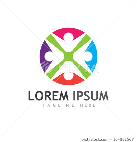 Community, network and social icon 104891567