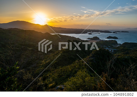 Amakusa Senganyama Observatory Evening View Amakusa Senganyama Observatory Evening View 104891802