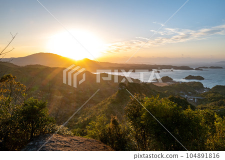 天草仙岩山展望台夜景 天草仙岩山展望台夜景 104891816