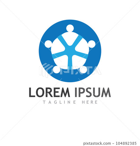 Community, network and social icon 104892385