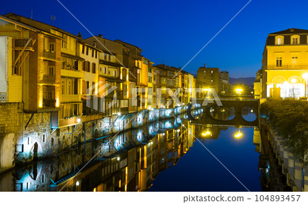 View of Castres at dusk 104893457