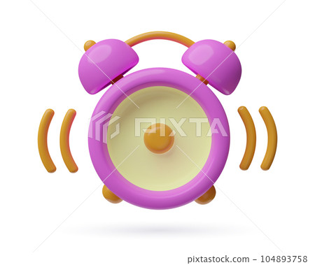 3d purple Alarm Clock icon glossy plastic cartoon three dimensional vector element isolated on white 3d purple Alarm Clock icon glossy plastic cartoon three dimensional vector element isolated on white 104893758