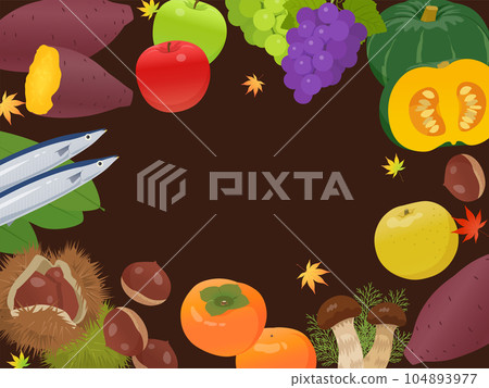 Autumn taste background material Autumn taste background material 104893977