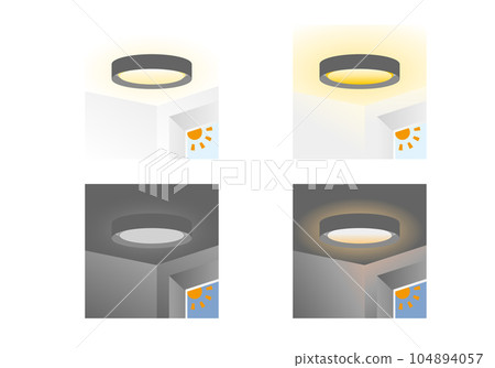 set of black ceiling lights 104894057