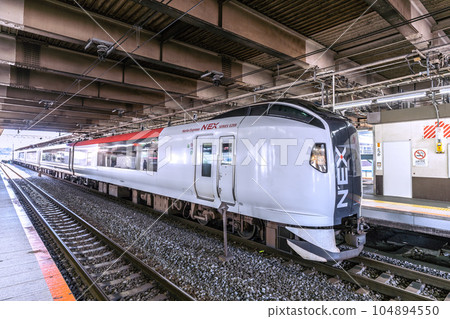 日本橫濱的城市景觀，包括成田特快（領頭車，停在戶塚站） 104894550