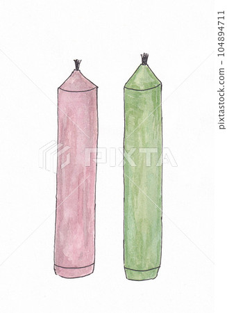 spring candles 104894711