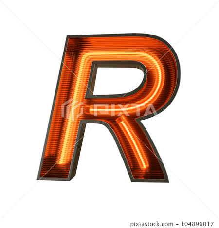 Neon Light Alphabet on transparent background, PNG file Neon Light Alphabet on transparent background, PNG file 104896017