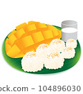 Mango Sticky Rice Thai Dessert 104896030