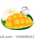 Mango Sticky Rice Thai Dessert 104896033