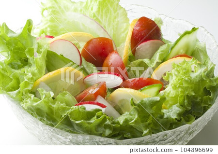 Raw vegetable salad Raw vegetable salad 104896699