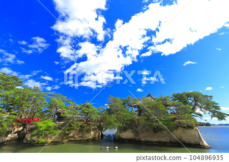 [宮城縣]松島天道在晴朗的天空下 104896935