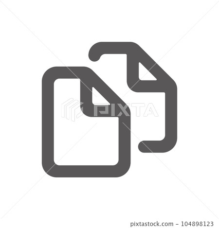 Simple and easy-to-use copy icon ideal for product design, application development and programming 104898123