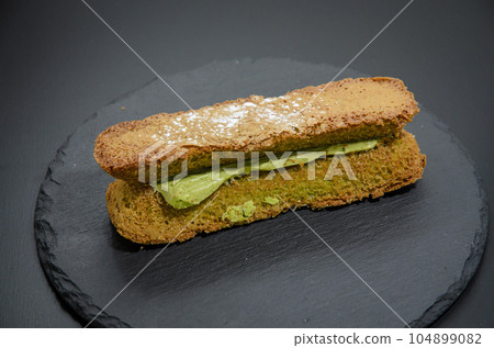Snack is matcha duckweeds sandwich Snack is matcha duckweeds sandwich 104899082